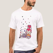 PEBBLES™ Paars hart T-shirt (Voorkant)