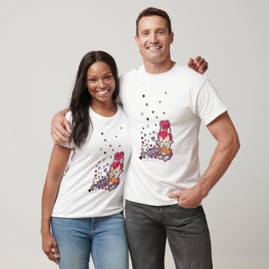 PEBBLES™ Paars hart T-shirt (Unisex)
