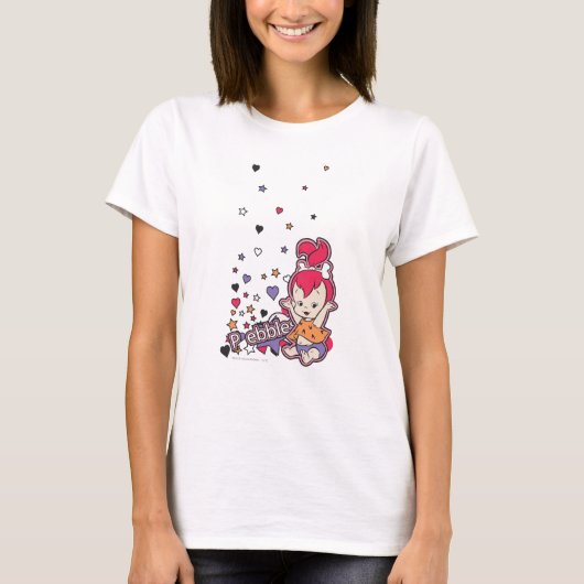 PEBBLES™ Paars hart T-shirt (Voorkant)
