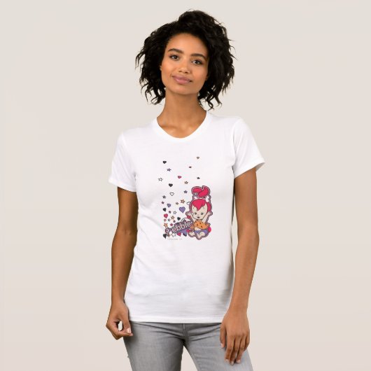 PEBBLES™ Paars hart T-shirt (Voorkant volledig)