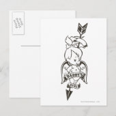 PEBBLES™ Papa's meisje B&W Briefkaart (Voorkant / Achterkant)