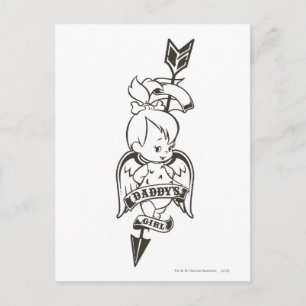 PEBBLES™ Papa's meisje B&W Briefkaart