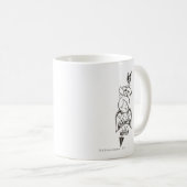 PEBBLES™ Papa's meisje B&W Koffiemok (Voorkant rechts)