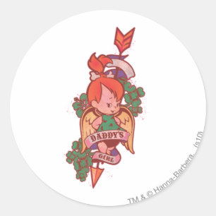 PEBBLES™ Papa's meisje Ronde Sticker