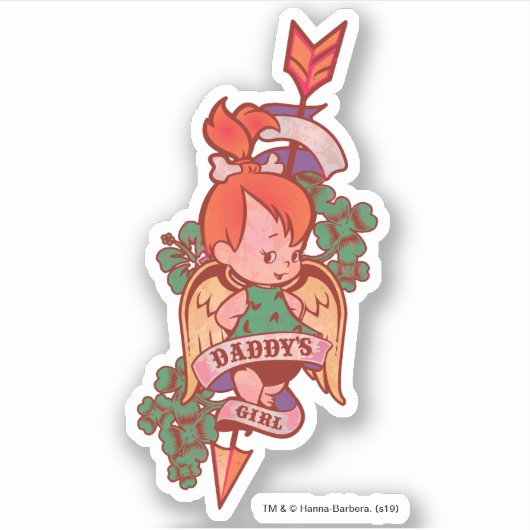 PEBBLES™ Papa's meisje Sticker (Voorkant)