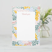 Pebbles plat bedankje kaart (Staand voorkant)