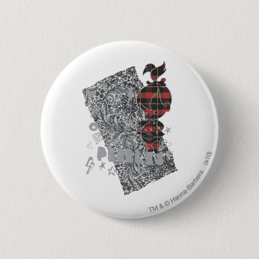 PEBBLES™ Punk geplakt Ronde Button 5,7 Cm (Voorkant)