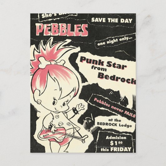 PEBBLES™ Punk Rock Legend Briefkaart (Voorkant)