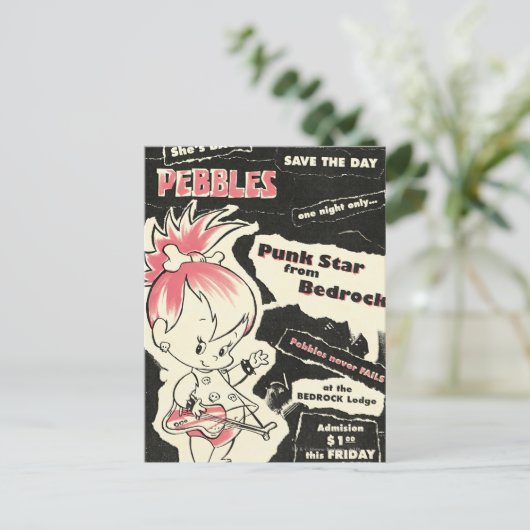 PEBBLES™ Punk Rock Legend Briefkaart (Staand voorkant)