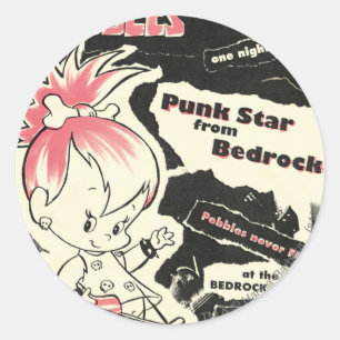 PEBBLES™ Punk Rock Legend Ronde Sticker