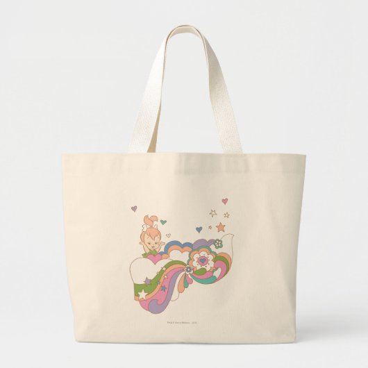 PEBBLES™ Rainbow Cloud Grote Tote Bag (Voorkant)