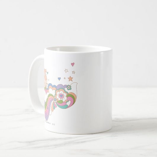 PEBBLES™ Rainbow Cloud Koffiemok (Voorkant links)