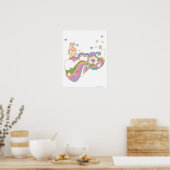 PEBBLES™ Rainbow Cloud Poster (Keuken)