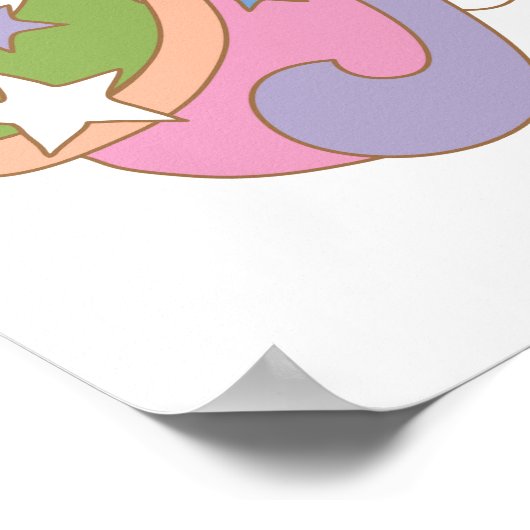 PEBBLES™ Rainbow Cloud Poster (Hoek)