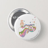 PEBBLES™ Rainbow Cloud Ronde Button 5,7 Cm (Voorkant /achterkant)