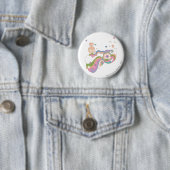 PEBBLES™ Rainbow Cloud Ronde Button 5,7 Cm (In situ)