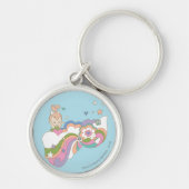 PEBBLES™ Rainbow Cloud Sleutelhanger (Voorkant)