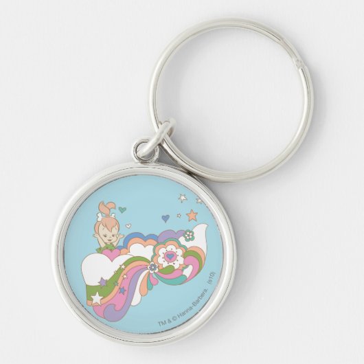 PEBBLES™ Rainbow Cloud Sleutelhanger (Voorkant)
