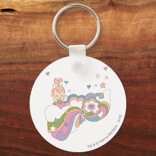 PEBBLES™ Rainbow Cloud Sleutelhanger (Voorkant)
