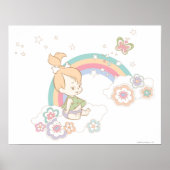 PEBBLES™ Rainbow- en Bloerwolken Poster (Voorkant)