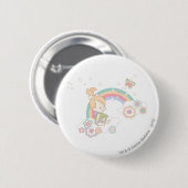 PEBBLES™ Rainbow- en Bloerwolken Ronde Button 5,7 Cm (Voorkant /achterkant)