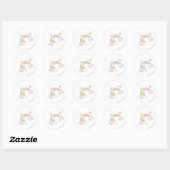 PEBBLES™ Rainbow- en Bloerwolken Ronde Sticker (Vel)