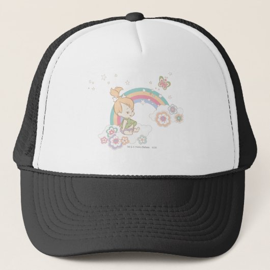 PEBBLES™ Rainbow- en Bloerwolken Trucker Pet (Voorkant)