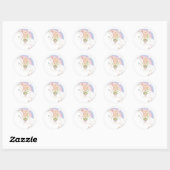 PEBBLES™ Rainbow Stars Ronde Sticker (Vel)