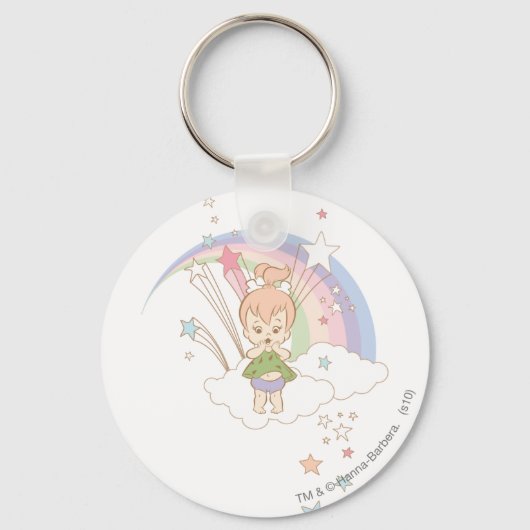 PEBBLES™ Rainbow Stars Sleutelhanger (Voorkant)