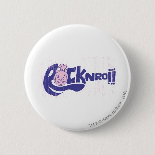 PEBBLES™ Rock N Roll Ronde Button 5,7 Cm (Voorkant)