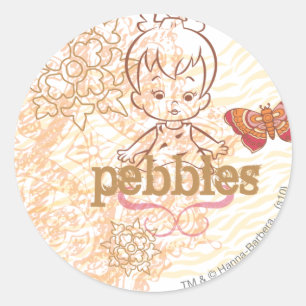 PEBBLES™ Sandy Design Ronde Sticker