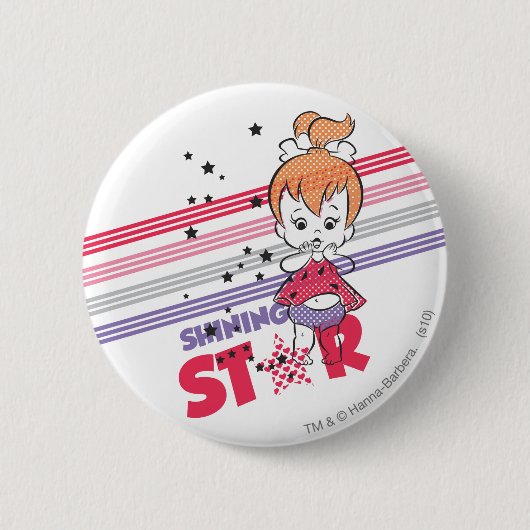 PEBBLES™ Shining Stars Ronde Button 5,7 Cm (Voorkant)