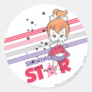 PEBBLES™ Shining Stars Ronde Sticker