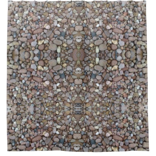 Pebbles Showgordijn Douchegordijn (Voorkant)