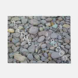 Pebbles Stone Doormat "Welkom Vaarwel" Deurmat