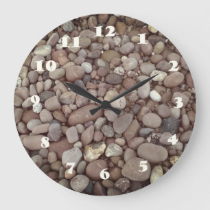 Pebbles Stones Photo Round (Large Wall Clock) Grote Klok