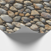 Pebbles Texture Print Wrapping Paper Roll Cadeaupapier (Hoek)