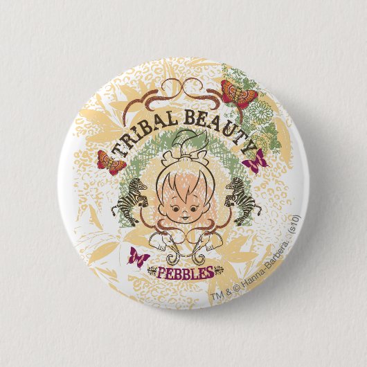 PEBBLES™ Tribale Beauty Ronde Button 5,7 Cm (Voorkant)