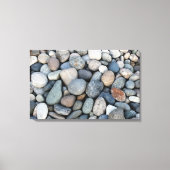 Pebbles Triptych Wall Art Canvas Afdruk (Voorkant)