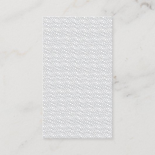 PEBBLES TYPOGRAFISCH VISITEKAARTJE (Achterkant)