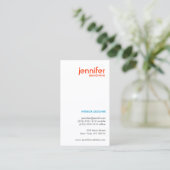 PEBBLES TYPOGRAFISCH VISITEKAARTJE (Staand voorkant)