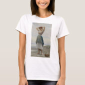 Pebbles verzamelen op het strand t-shirt (Voorkant)
