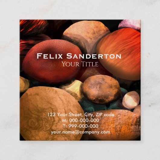 Pebbles Visitekaartje (Voorkant)