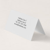 Pebbles Visitekaartje (Achterkant)