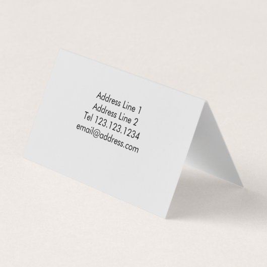 Pebbles Visitekaartje (Achterkant)