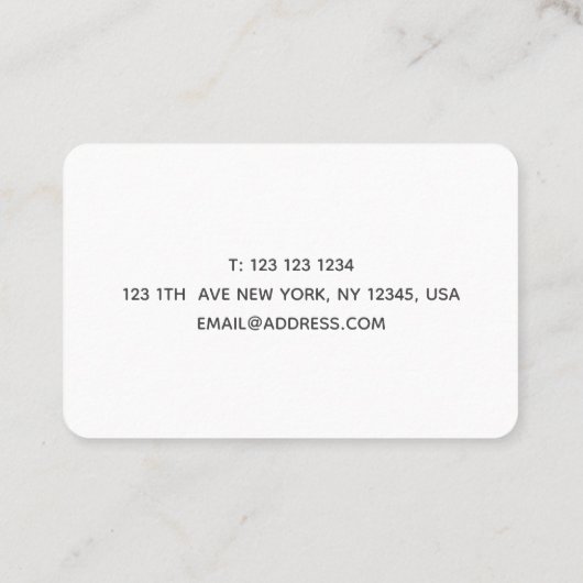 Pebbles Visitekaartje (Achterkant)