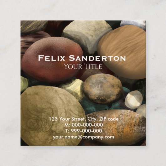 Pebbles Visitekaartje (Voorkant)