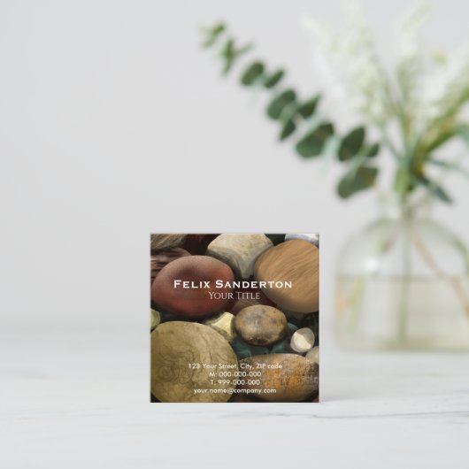 Pebbles Visitekaartje (Staand voorkant)