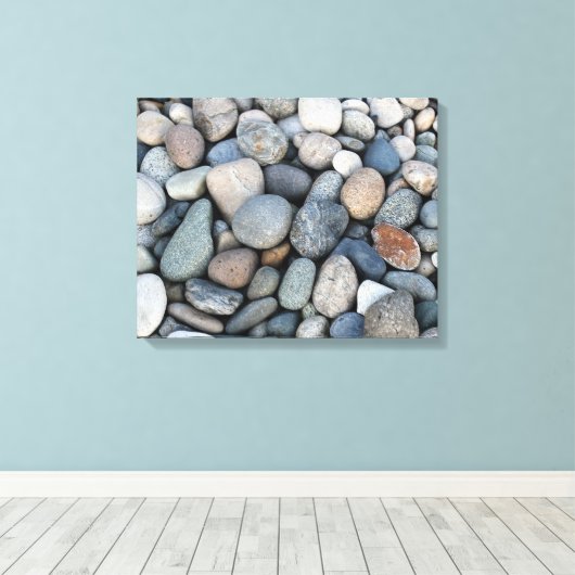 Pebbles Wall Art Canvas Afdruk (Insitu (Houten vloer))
