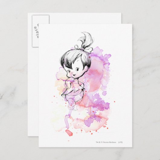 PEBBLES™ Waterverf Sketch Briefkaart (Voorkant / Achterkant)